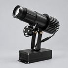 GoboSolution 35W indoor logo projector with a black housing and adjustable mounting bracket