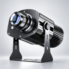 GoboSolution 160W high-power logo projector with a black housing and adjustable mounting bracket